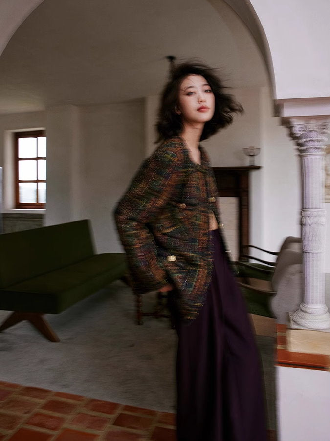 Check tweed jacket or shorts_BDHL4930