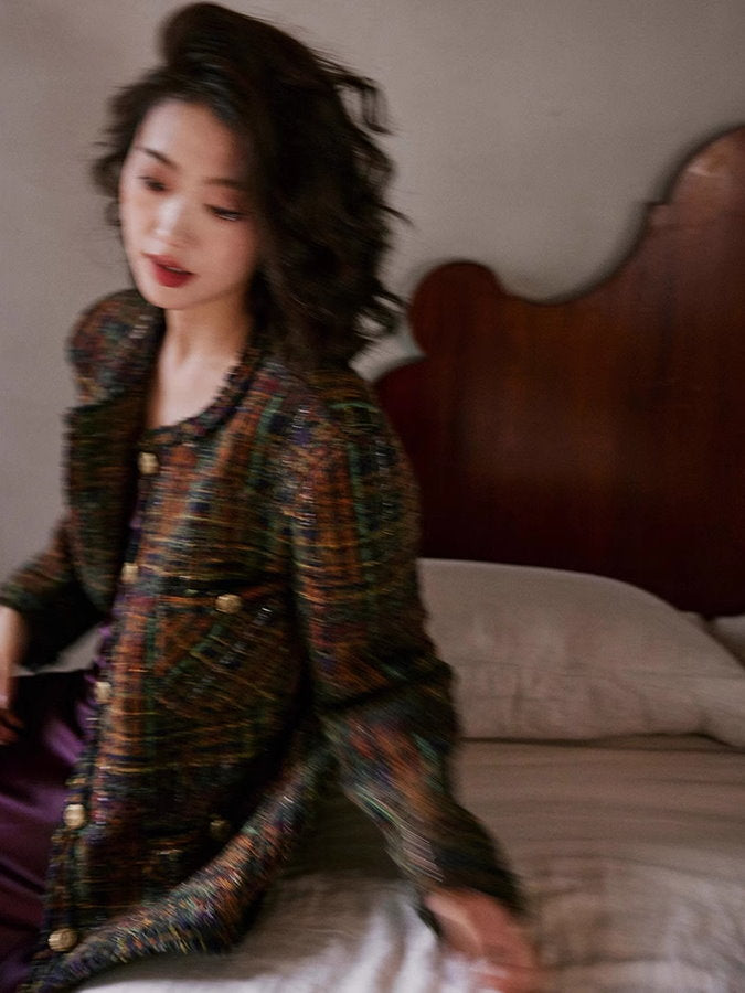 Check tweed jacket or shorts_BDHL4930