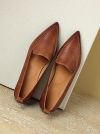 Shallow Pointed Flat Shoes_BDHL7074