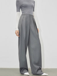 Double tuck pleated pants_BDHL5112