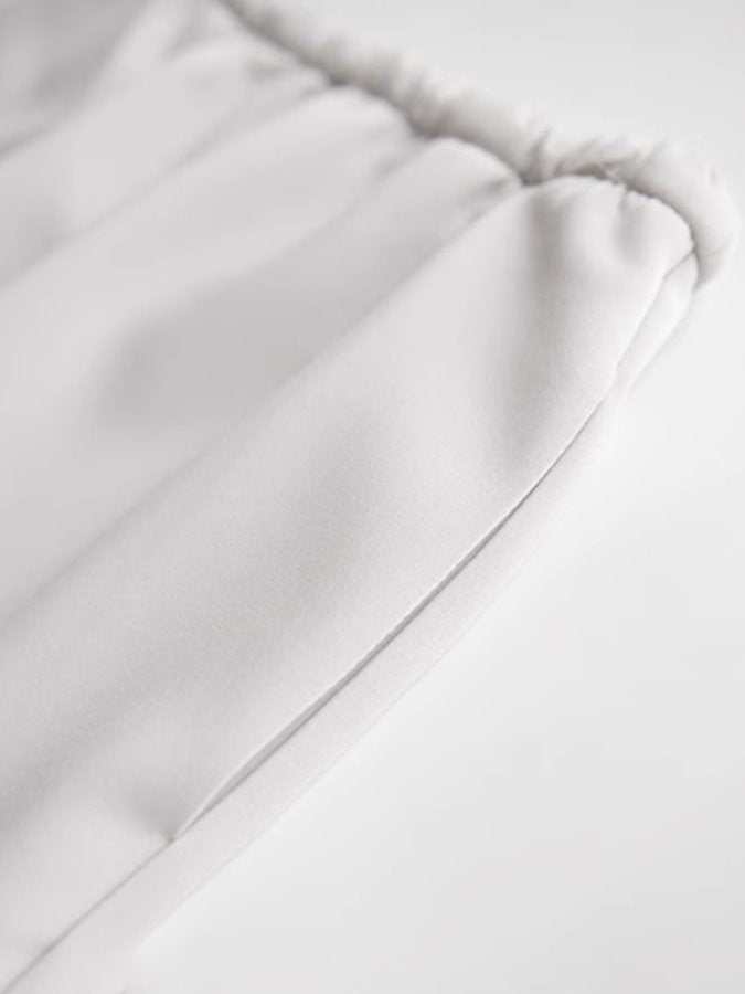 Sleeveless shirt A-line skirt set_BDHL4815
