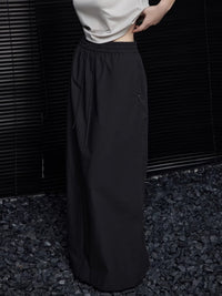 Back slit maxi-length skirt_BDHL4853