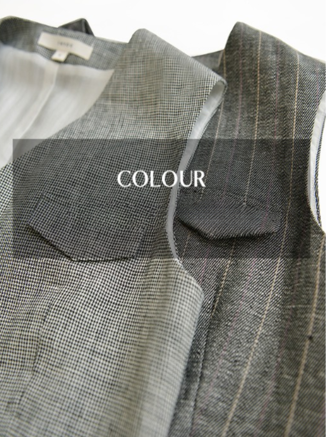 V-Neck Button Suit Vest_BDHL6116