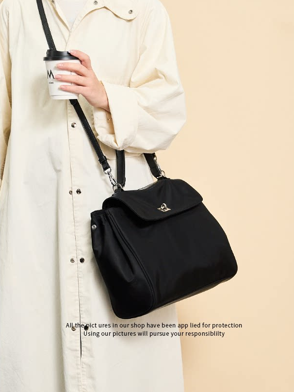 Nylon 2WAY Flap Shoulder Bag_BDHL8188