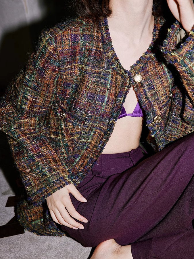 Check tweed jacket or shorts_BDHL4930