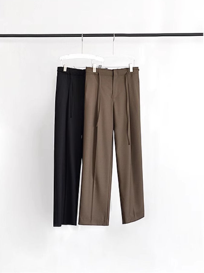 Cutaway Waist Wide Leg Pants_BDHL4907