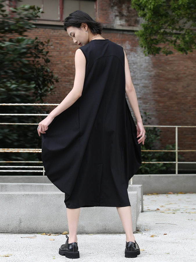 ENFOLD Asymmetry Cocoon Dressワンピース