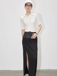 Waist Side Slit Tight Skirt_BDHL4799