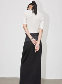 Waist Side Slit Tight Skirt_BDHL4799