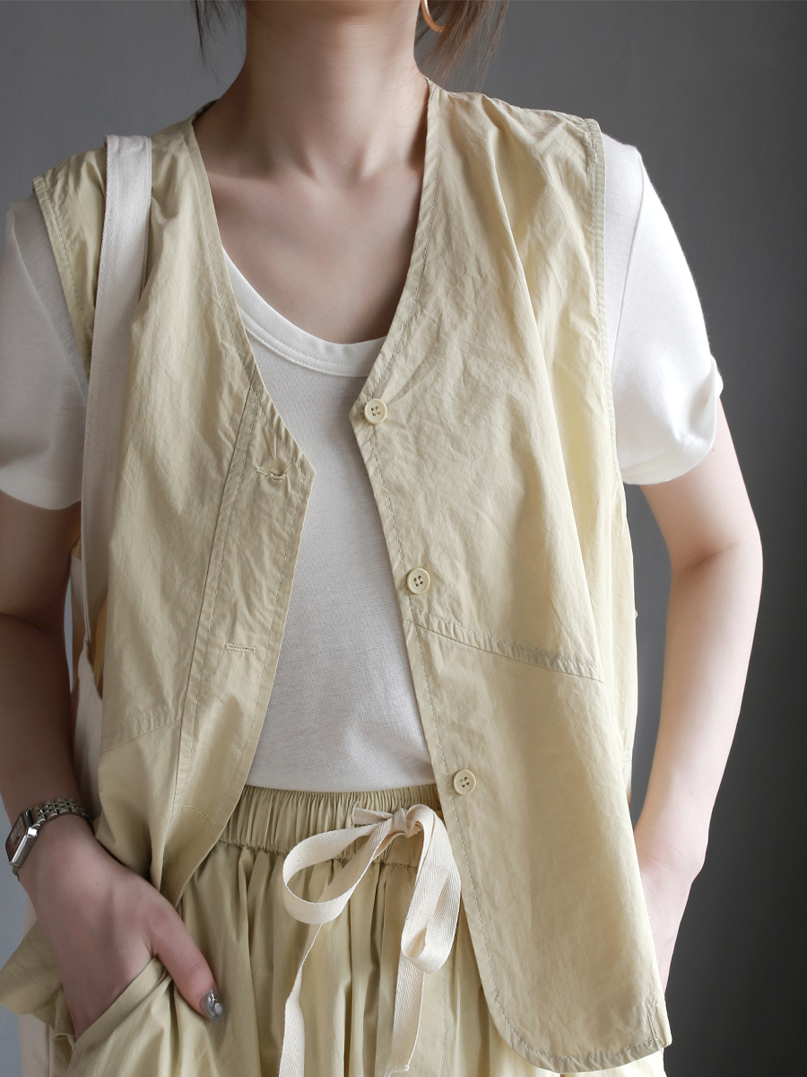 Tencel Wool U-Neck Cloud T-Shirt_BDHL7301