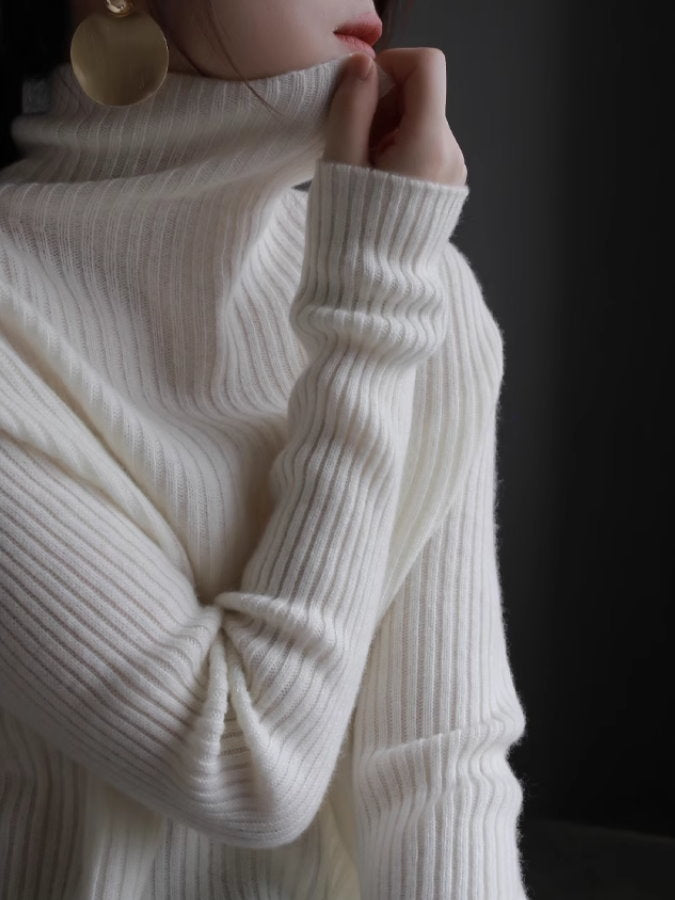 Turtleneck pullover knit_BDHL4986
