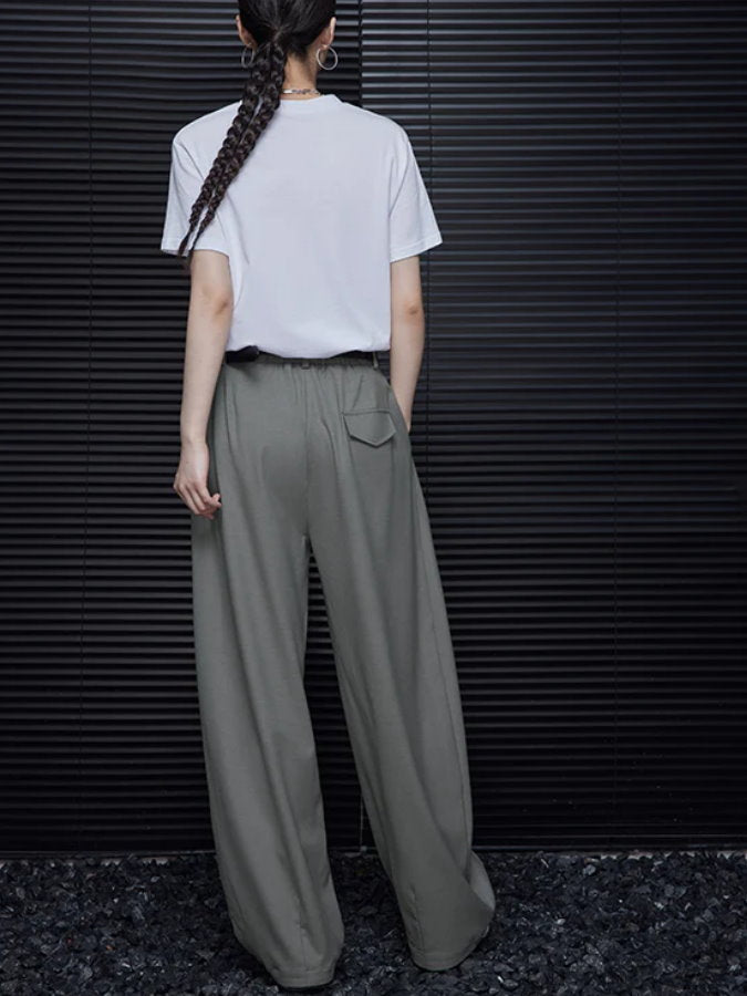 Deep tuck wide leg pants_BDHL4826