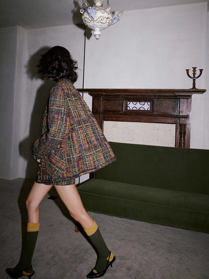 Check tweed jacket or shorts_BDHL4930