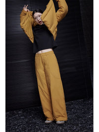 Wide leg down pants_BDHL5091