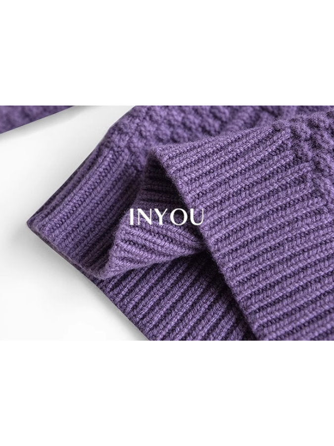 Cable knit sweater_BDHL5105