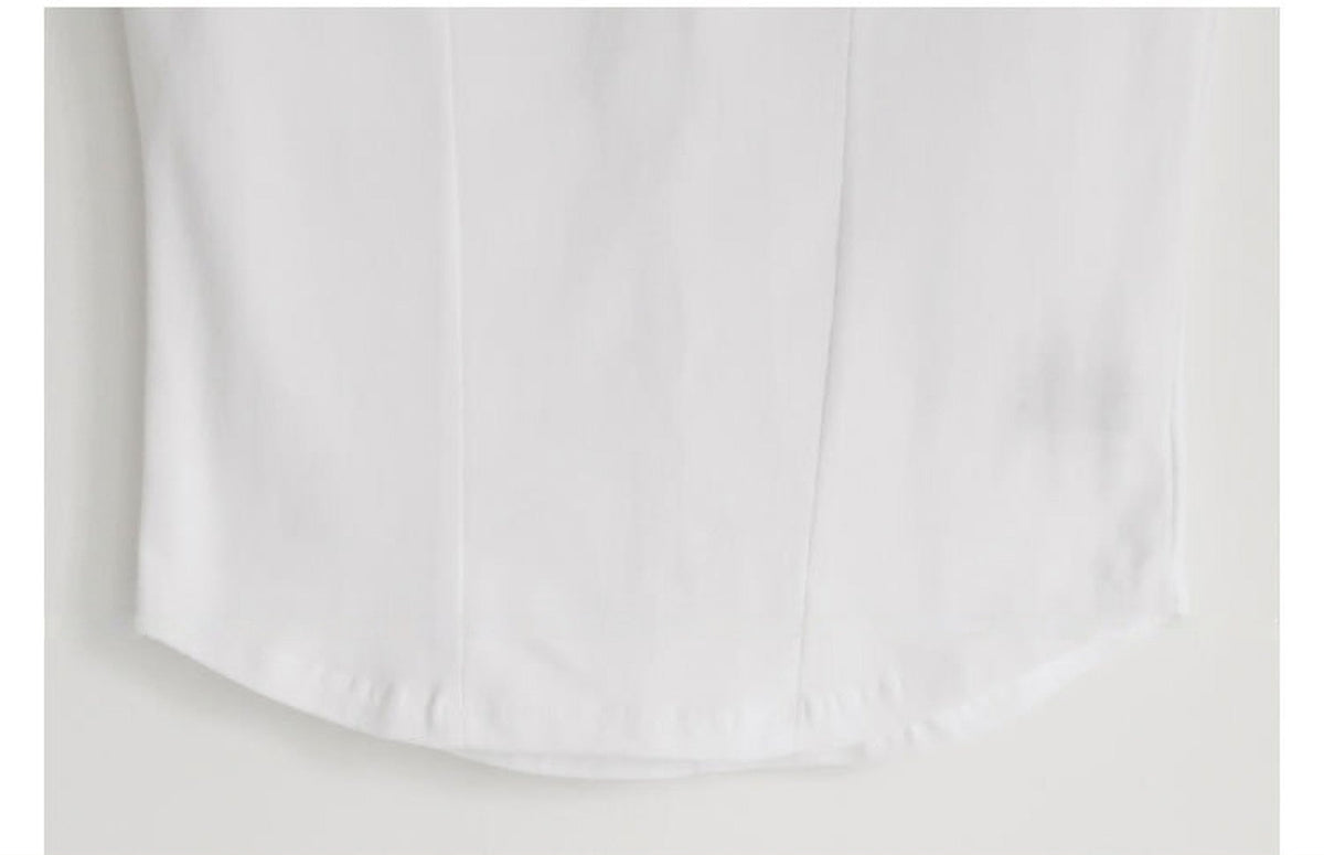 Back Open Power Shoulder T-Shirt_5015
