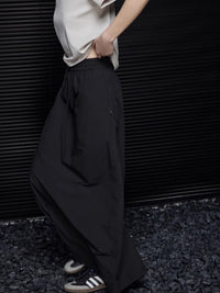 Back slit maxi-length skirt_BDHL4853