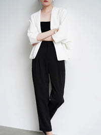 Slacks Tucked ankle pants_BDHL4790