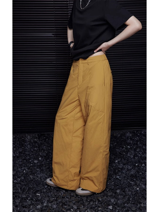 Wide leg down pants_BDHL5091