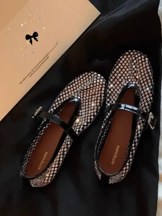 Mary Jane Mesh Flat Shoes_BDHL5448