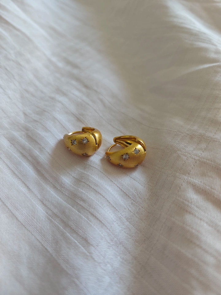 Simple Clip Ear Clips or Pierced Earrings_BDHL7466
