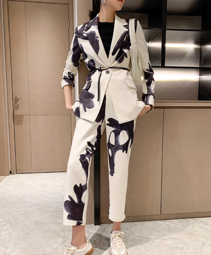 【国内即納】Ink Art Print Suit Set_90354897