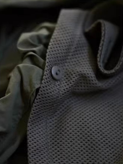 Lantern sleeve band collar shirt_BDHL4988