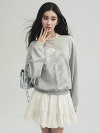 Graffiti Sweatshirt Or Ruffle Skirt_BDHL6827