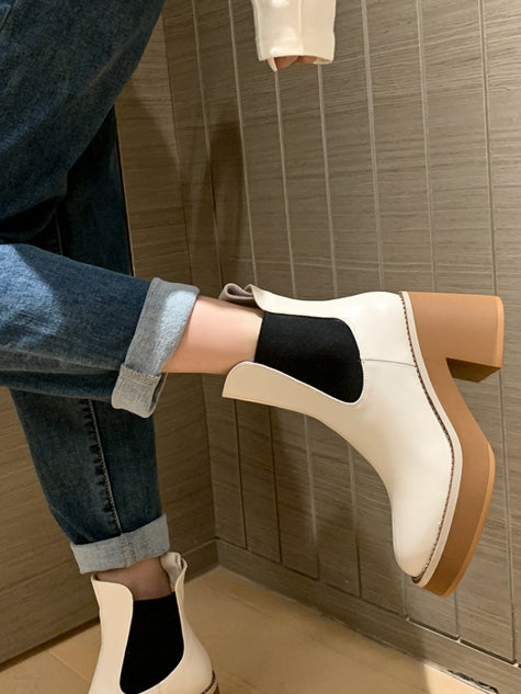 Waterproof platform short boots_BDHL5554