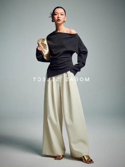 Asymmetric Off-Shoulder Tops_BDHL7109
