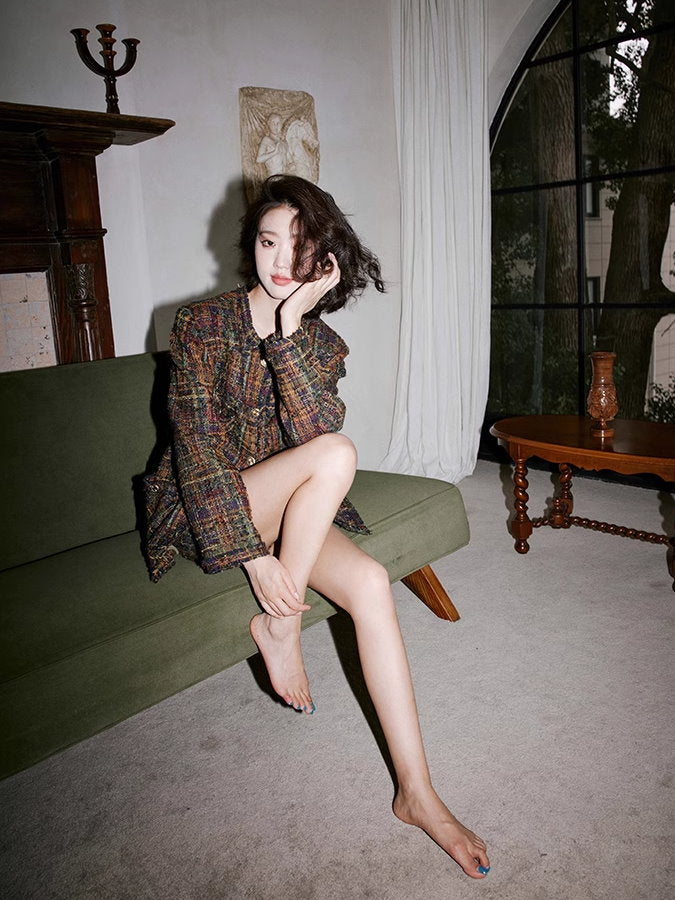 Check tweed jacket or shorts_BDHL4930