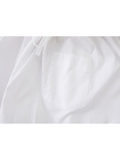 Volume Frill Collar Sleeveless Shirt_BDHL4585