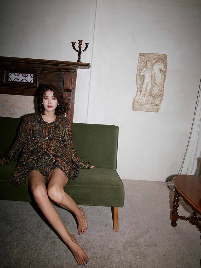 Check tweed jacket or shorts_BDHL4930
