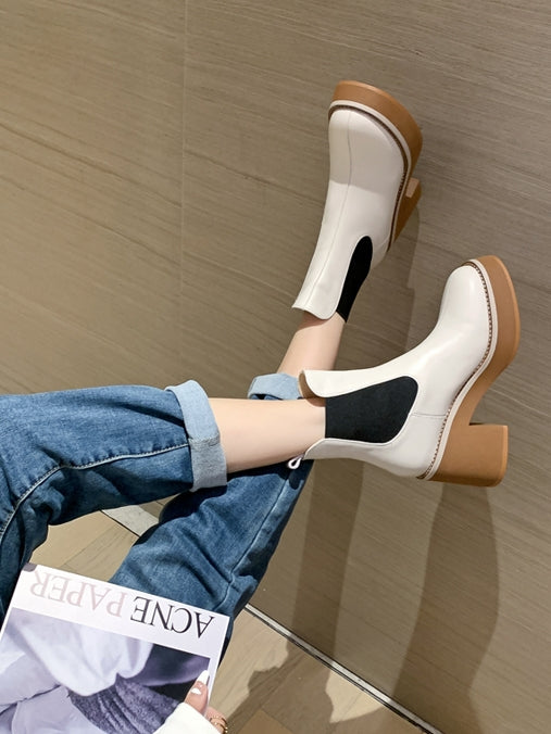 Waterproof platform short boots_BDHL5554