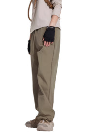 Waterproof Loose Straight Trousers_BDHL6318