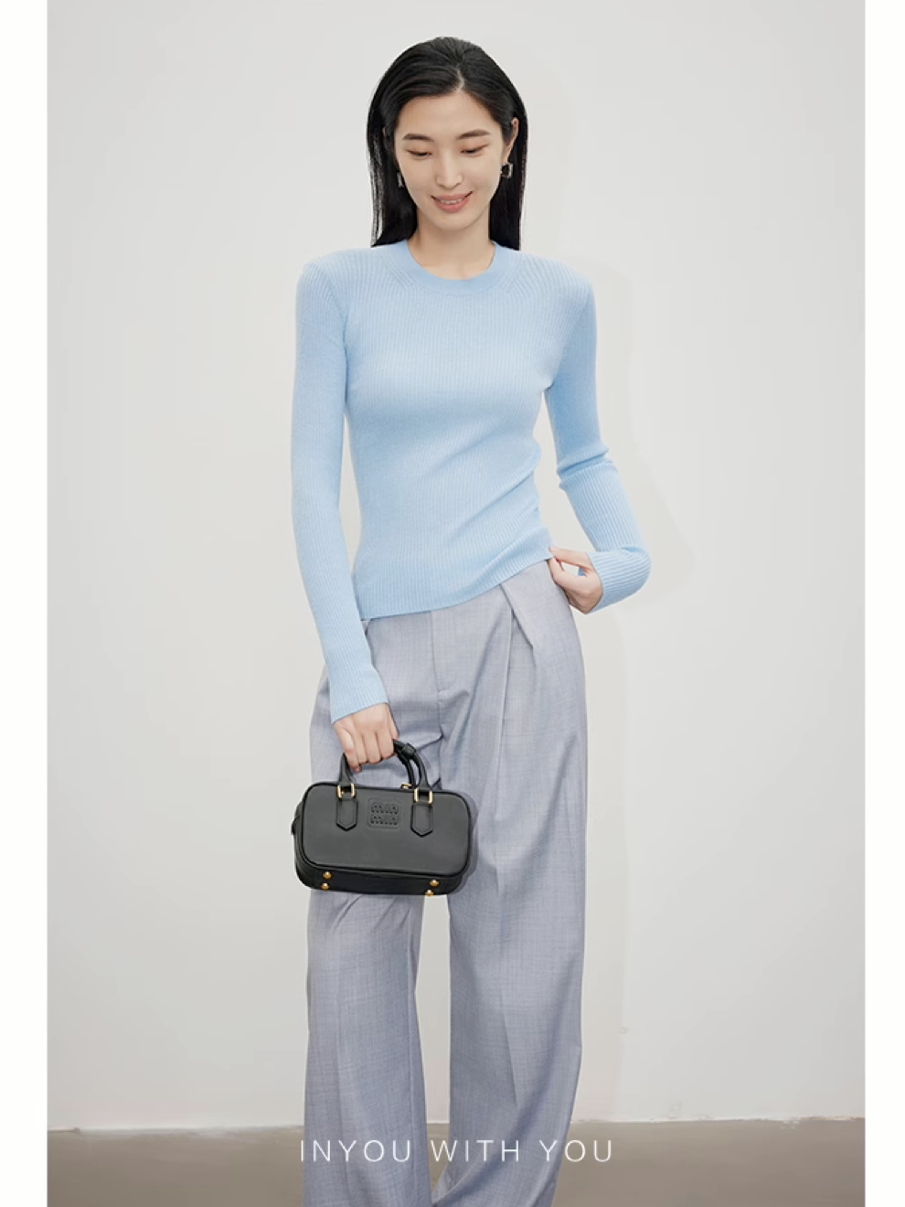 Two Type Neck Pullover Simple Ribbed Knit_BDHL4951