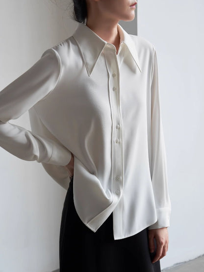 Long Sleeve White Shirt_BDHL4867