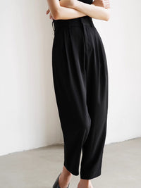 Slacks Tucked ankle pants_BDHL4790