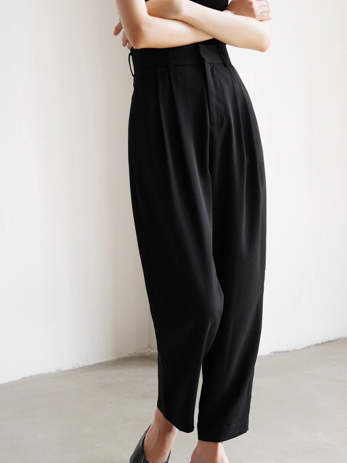 Slacks Tucked ankle pants_BDHL4790