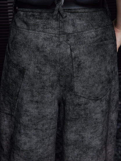 Pocket design wide leg pants_BDHL5495
