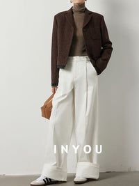 Floor length straight wide leg pants_BDHL5515