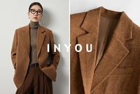 Wool brown suit jacket or vest_BDHL5521