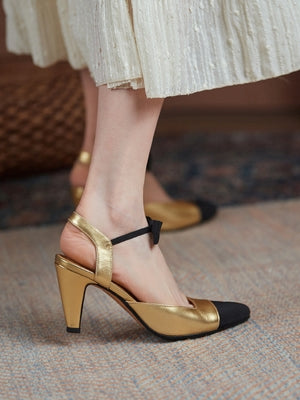 Pointed toe ribbon strap high heels_BDHL5532