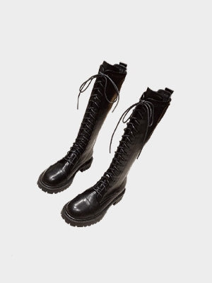 Lace-up long boots_BDHL5533