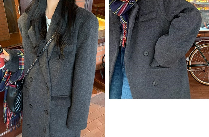 Gray wool long coat_BDHL5534