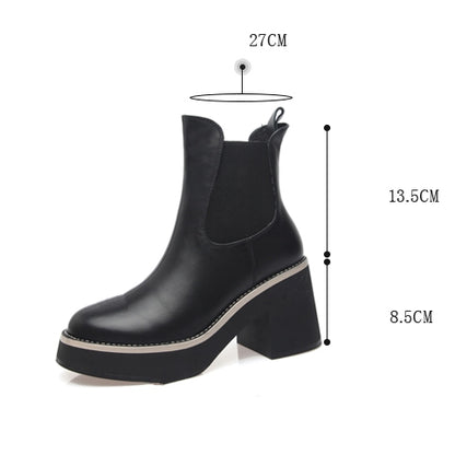 Waterproof platform short boots_BDHL5554