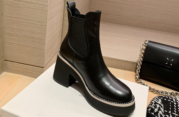 Waterproof platform short boots_BDHL5554