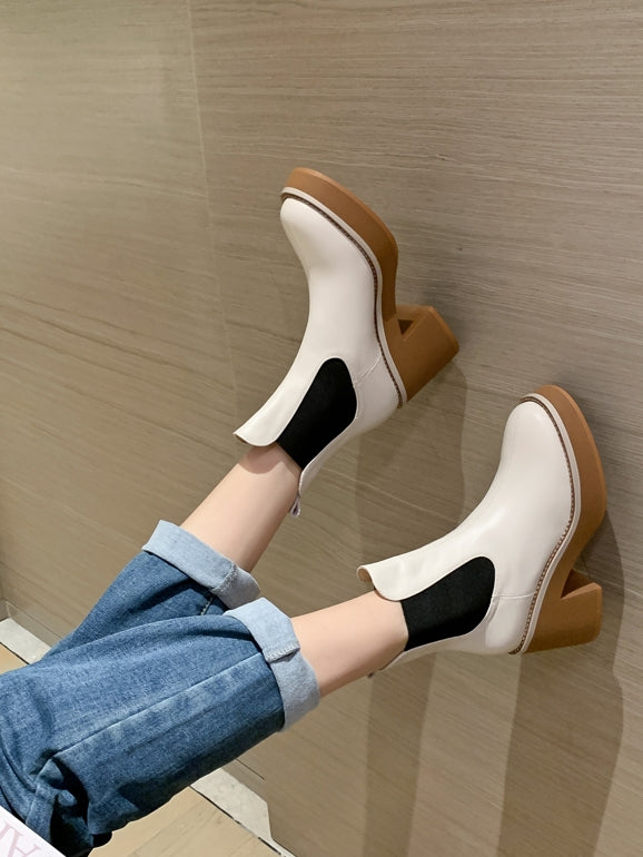 Waterproof platform short boots_BDHL5554