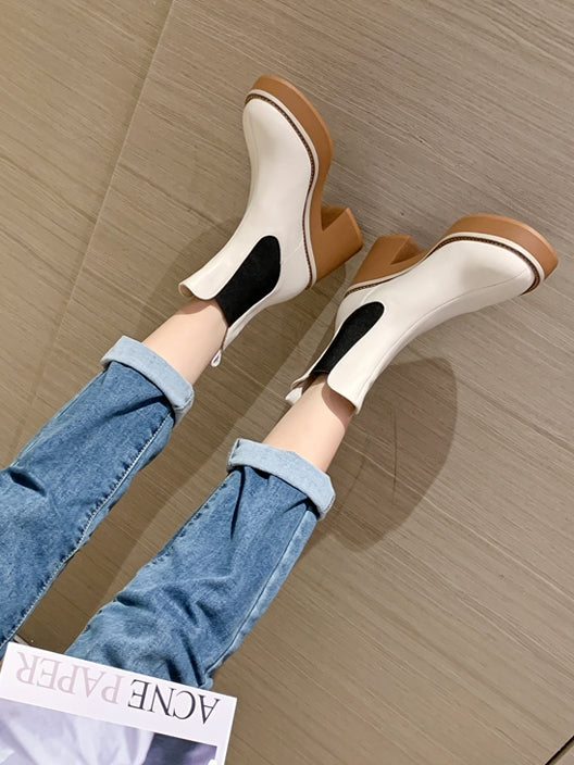 Waterproof platform short boots_BDHL5554
