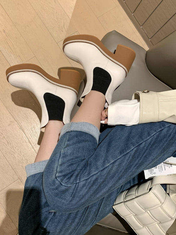Waterproof platform short boots_BDHL5554